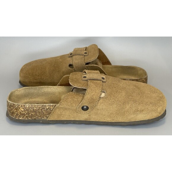 American Eagle Classic Clogs Size 9 Boho Light Brown Mules Potato Shoes Slip On - Picture 5 of 12